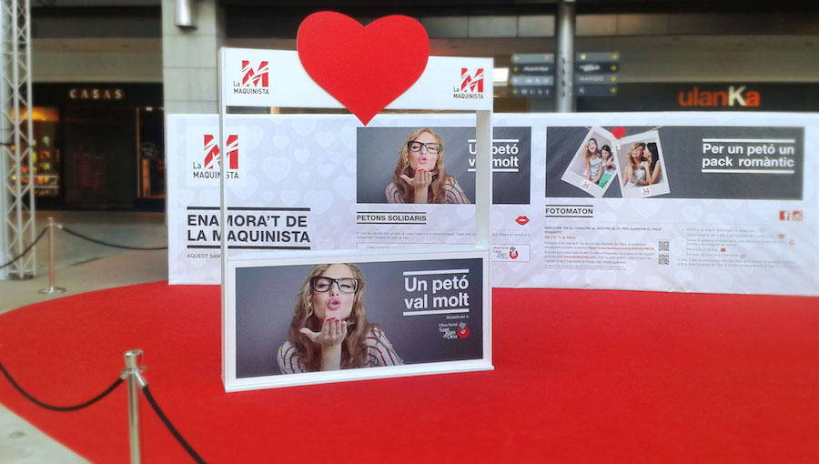 Stand y bastidos rotulados con impresión digital CC Maquinista